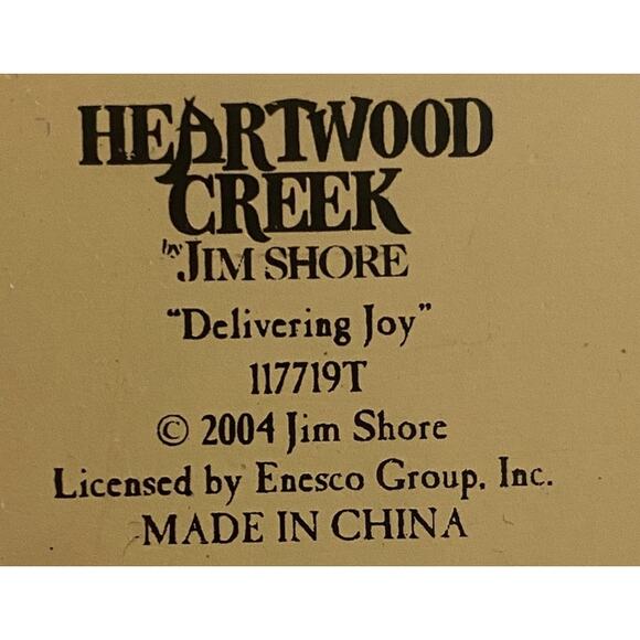 2004 Jim Shore Delivering Joy Heartwood Creek Santa Sleigh - Picture 8 of 8